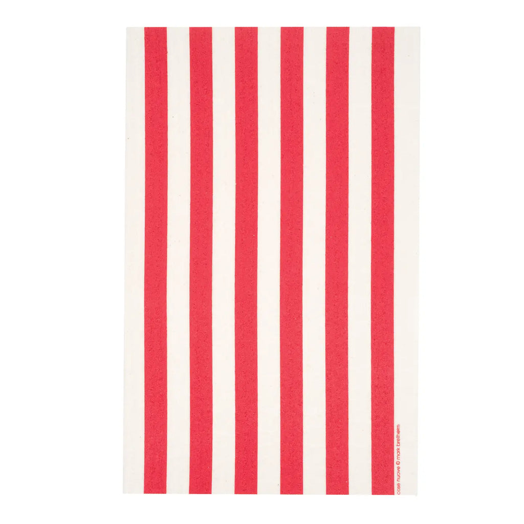 Swedish Dishcloth - Red Stripe