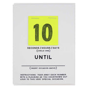 DIY Countdown Card w/ Tear Away Numbers