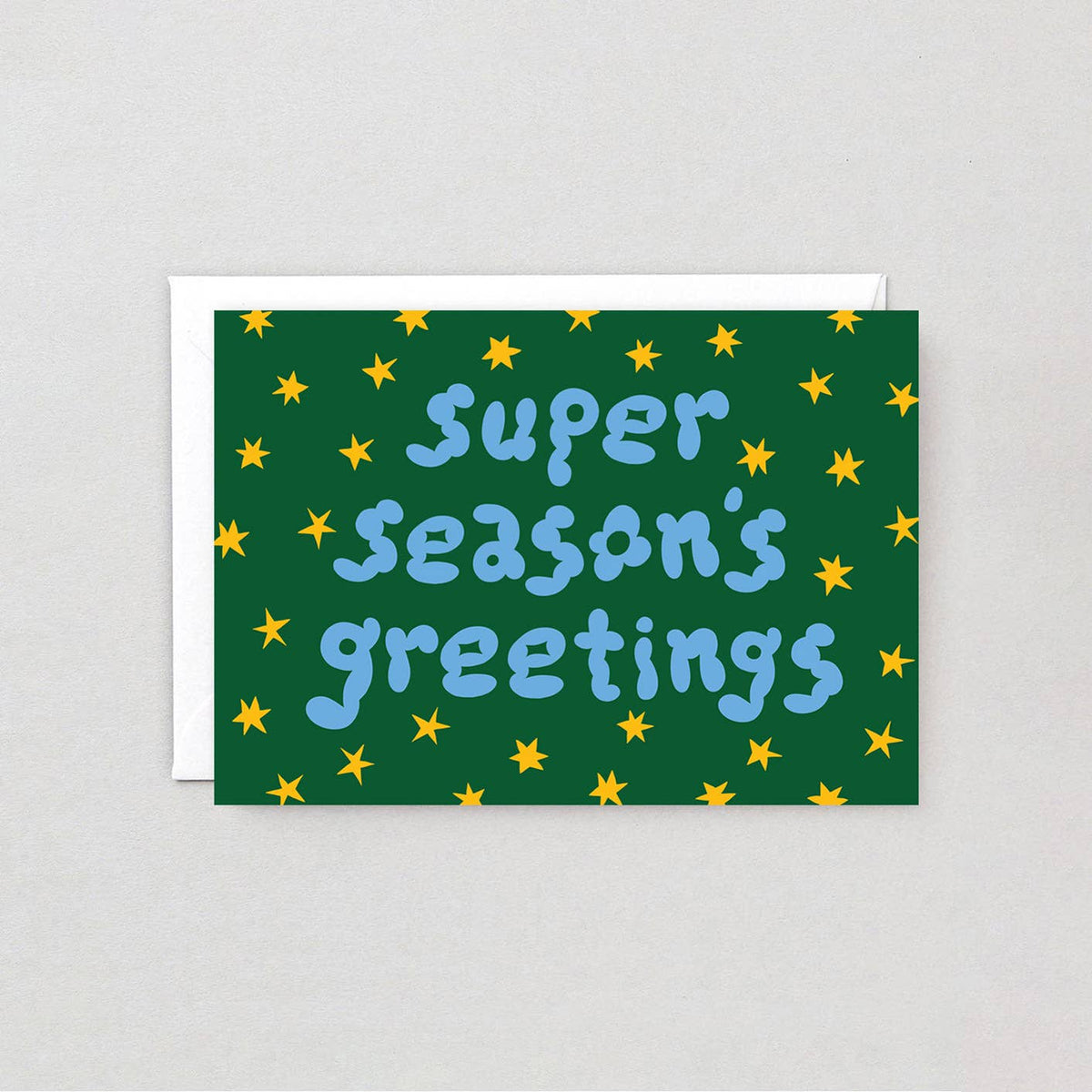 Super Season's Greetings Embossed Holiday Greeting Card
