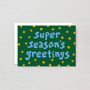 Super Season's Greetings Embossed Holiday Greeting Card