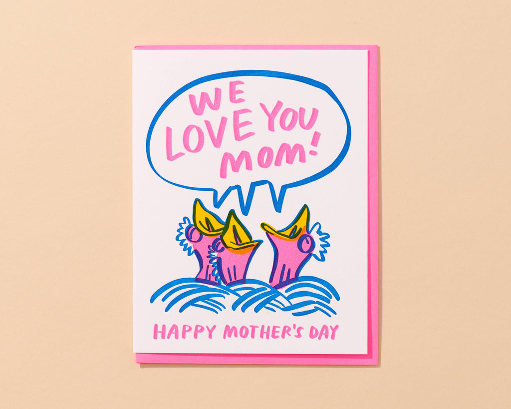 We Love You Mom Mother's Day Card