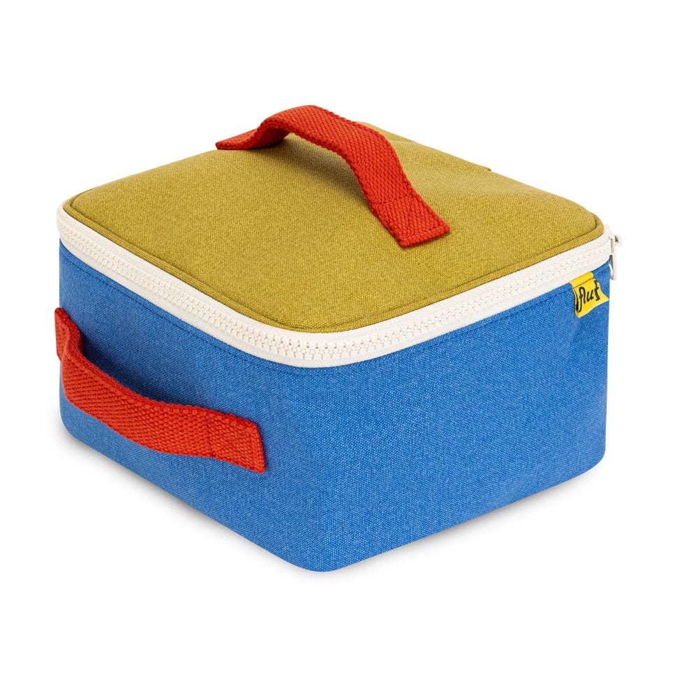 Square Lunch Bag: Cobalt Cactus