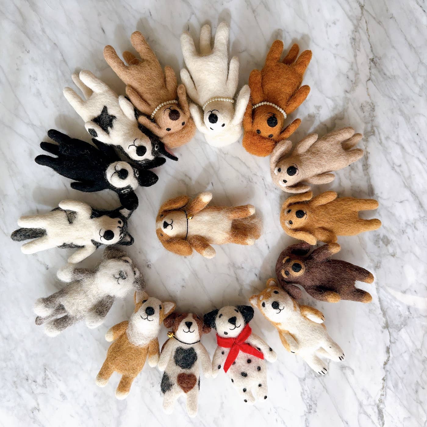 Felt Dog Finger Puppet