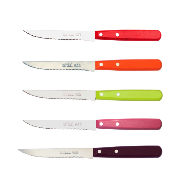Nogent Color Steak Knife: Orange