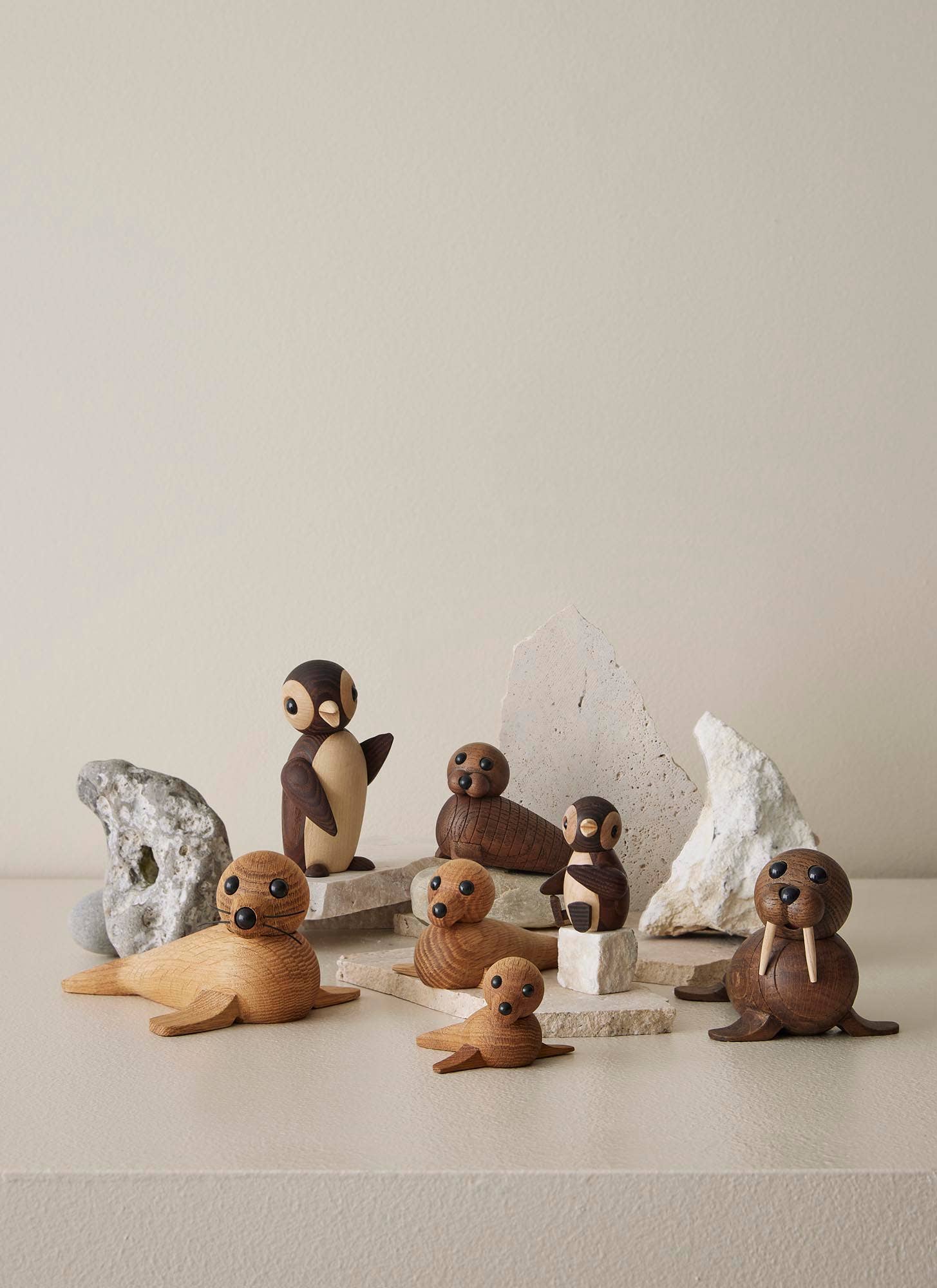 "Frost" Wooden Penguin Figurine