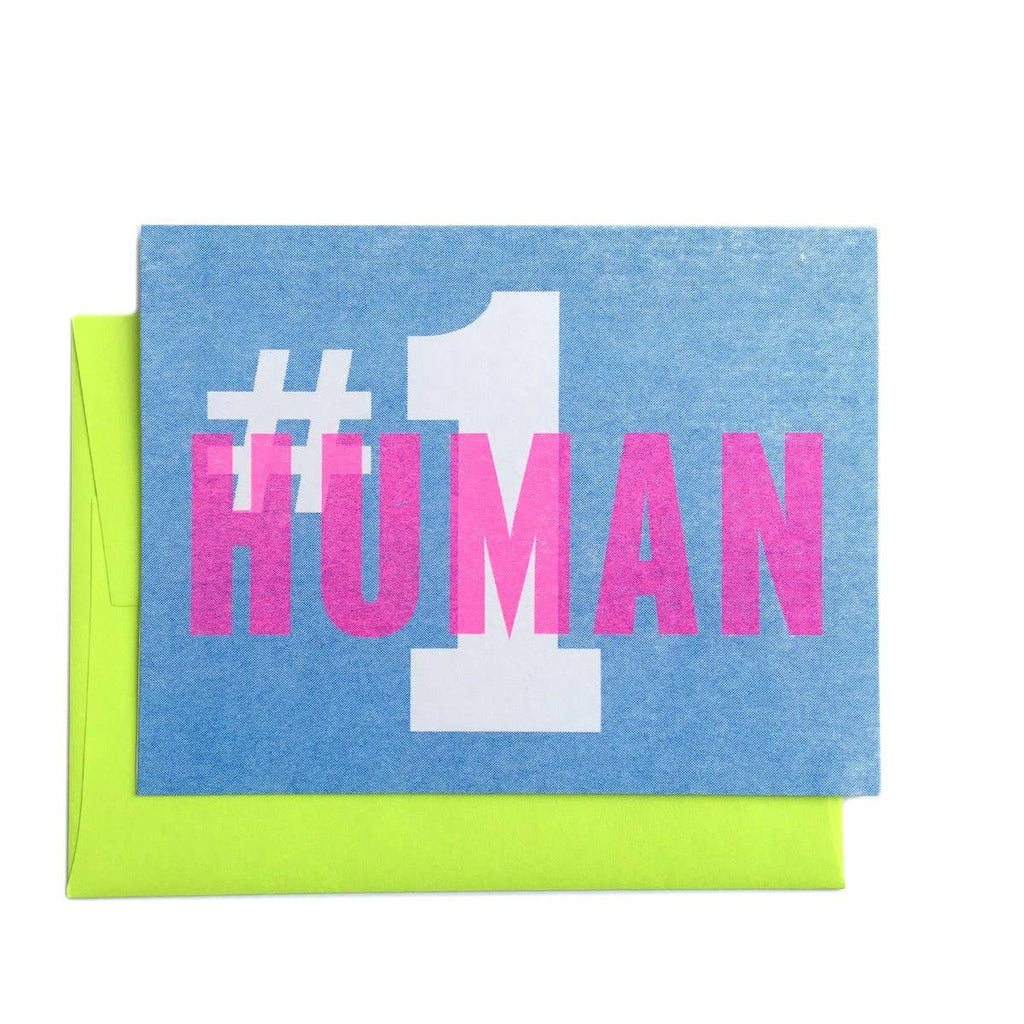 #1 Human - Greeting Card