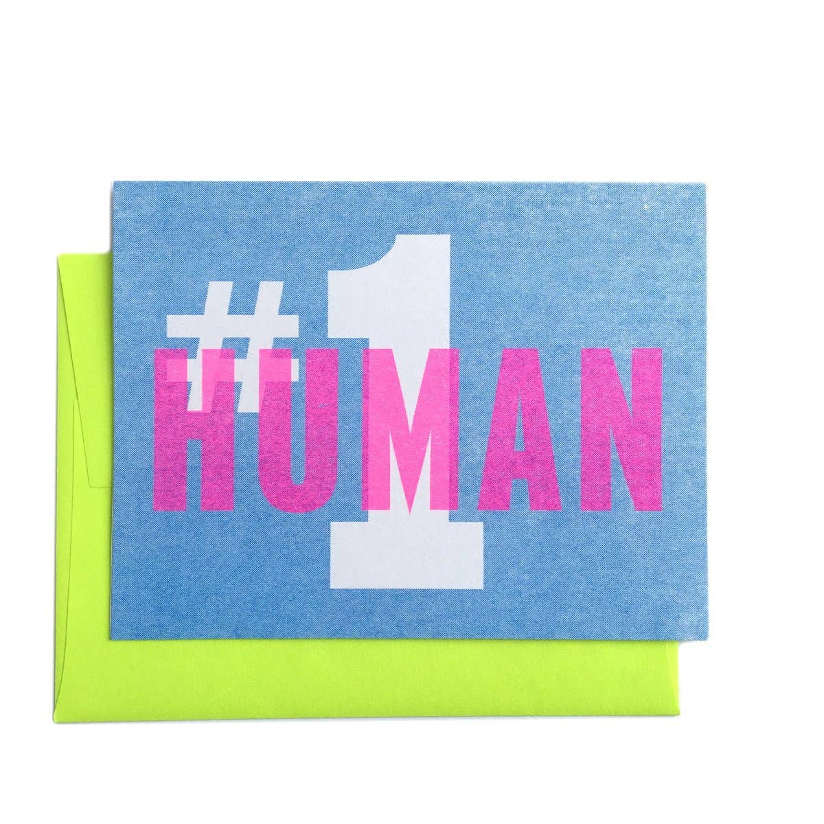 Number One Human #1 Human - Greeting Card – Golden Age Design