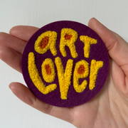 "Art Lover" Embroidered Patch