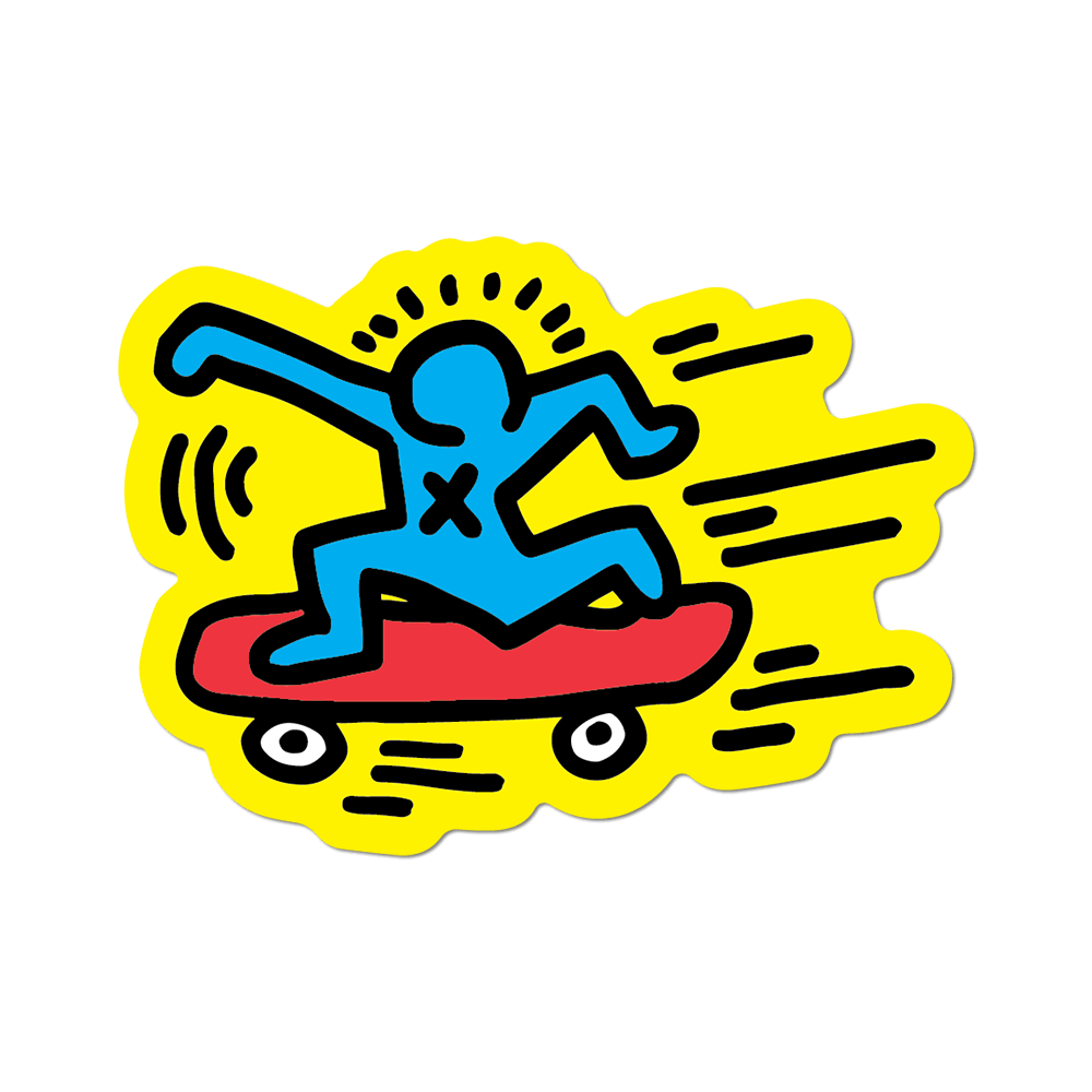 Skater by Keith Haring Sticker