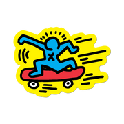 Skater by Keith Haring Sticker