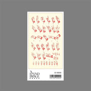 Sticker AM-693 Sign Language Alphabet