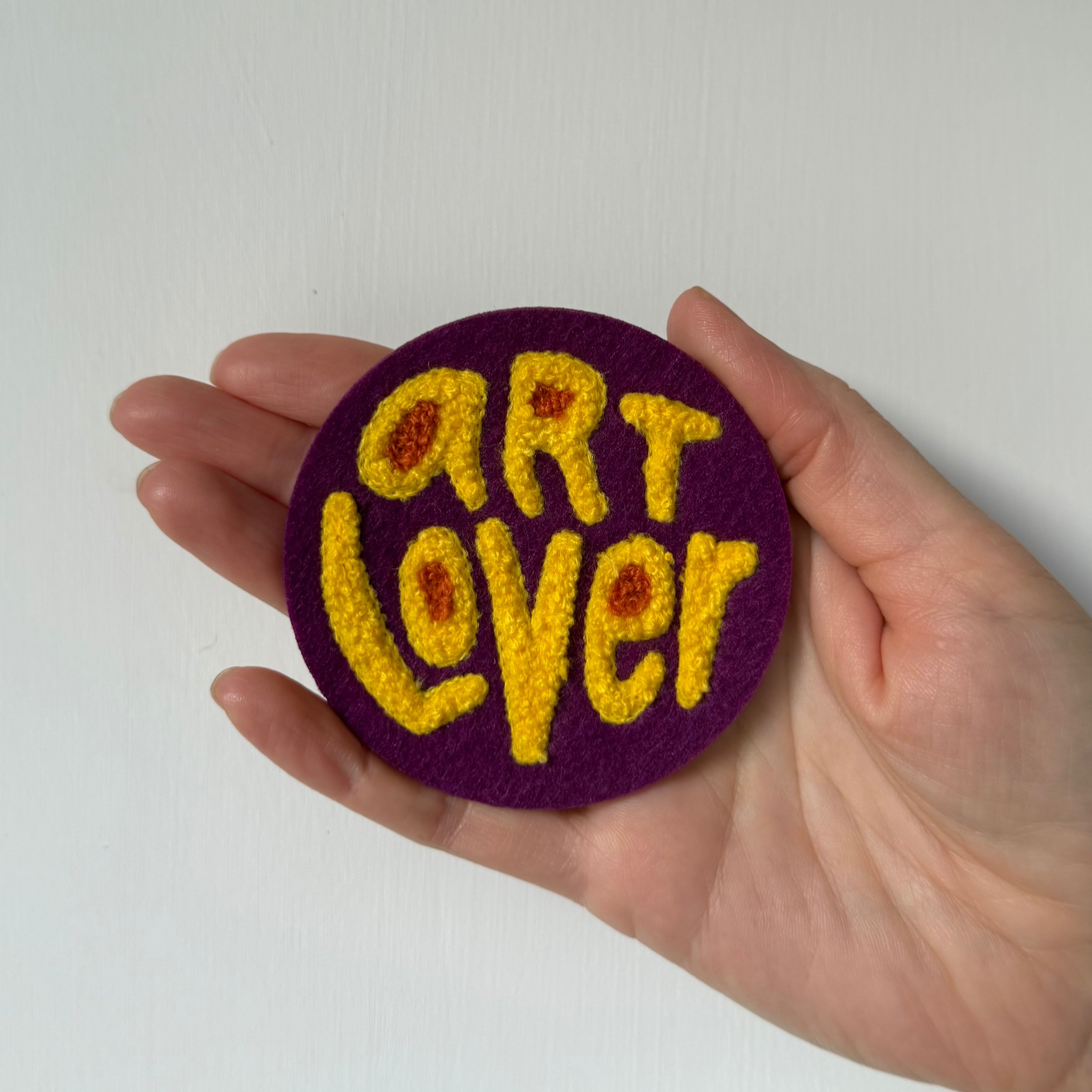 "Art Lover" Embroidered Patch