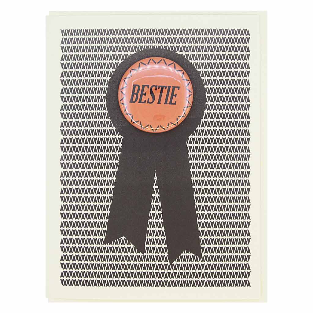 Bestie Card w/ Button
