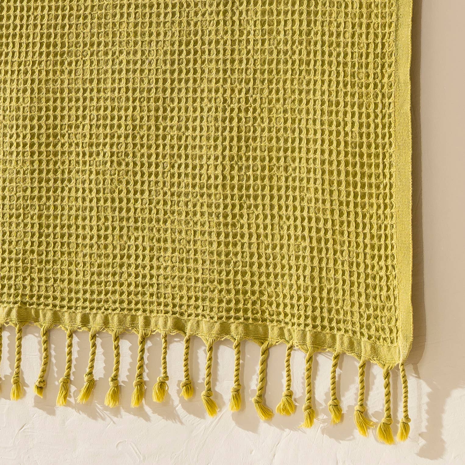 Stonewashed Waffle Beach Towel Turkish Hamam Fouta Vintage