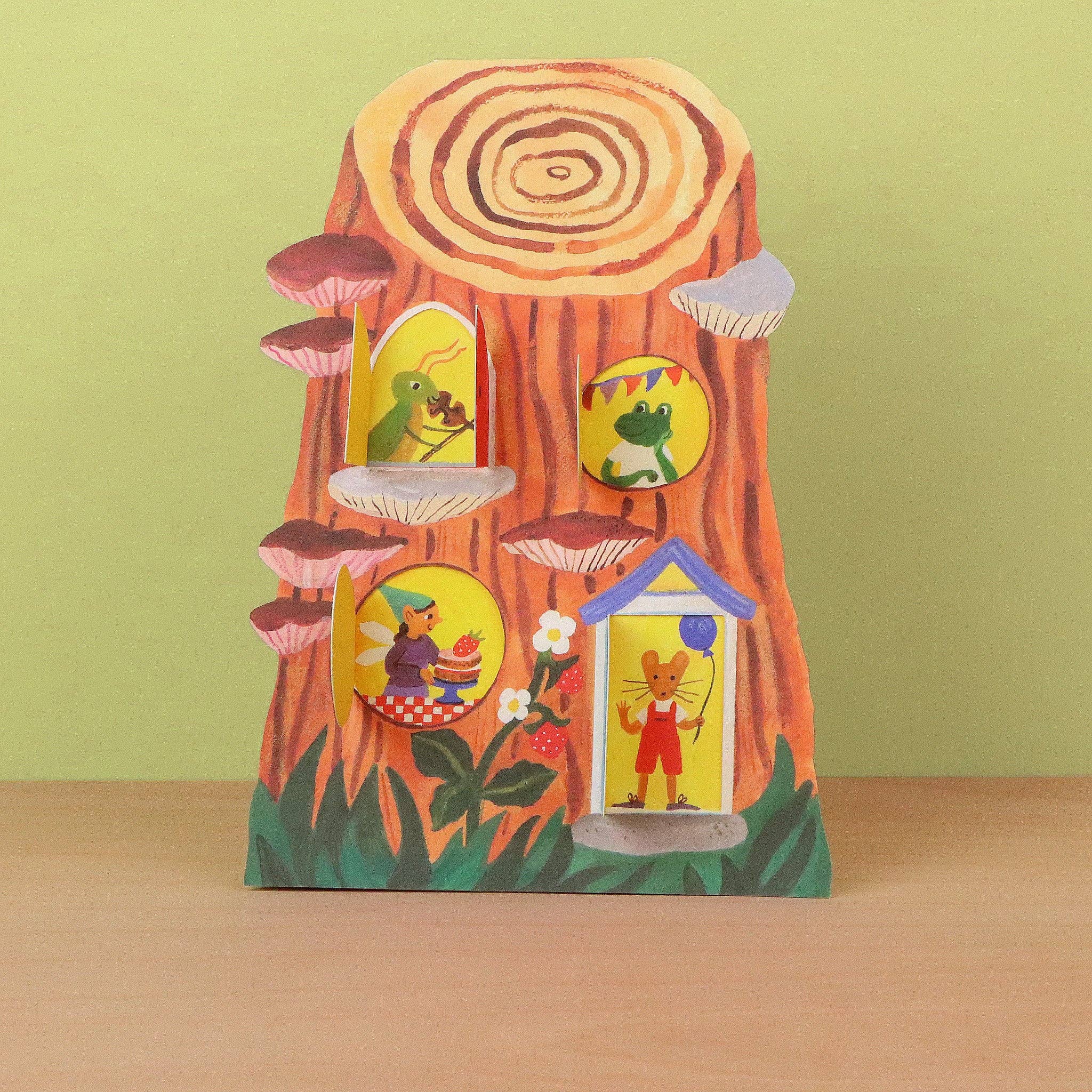 Little Log House Card