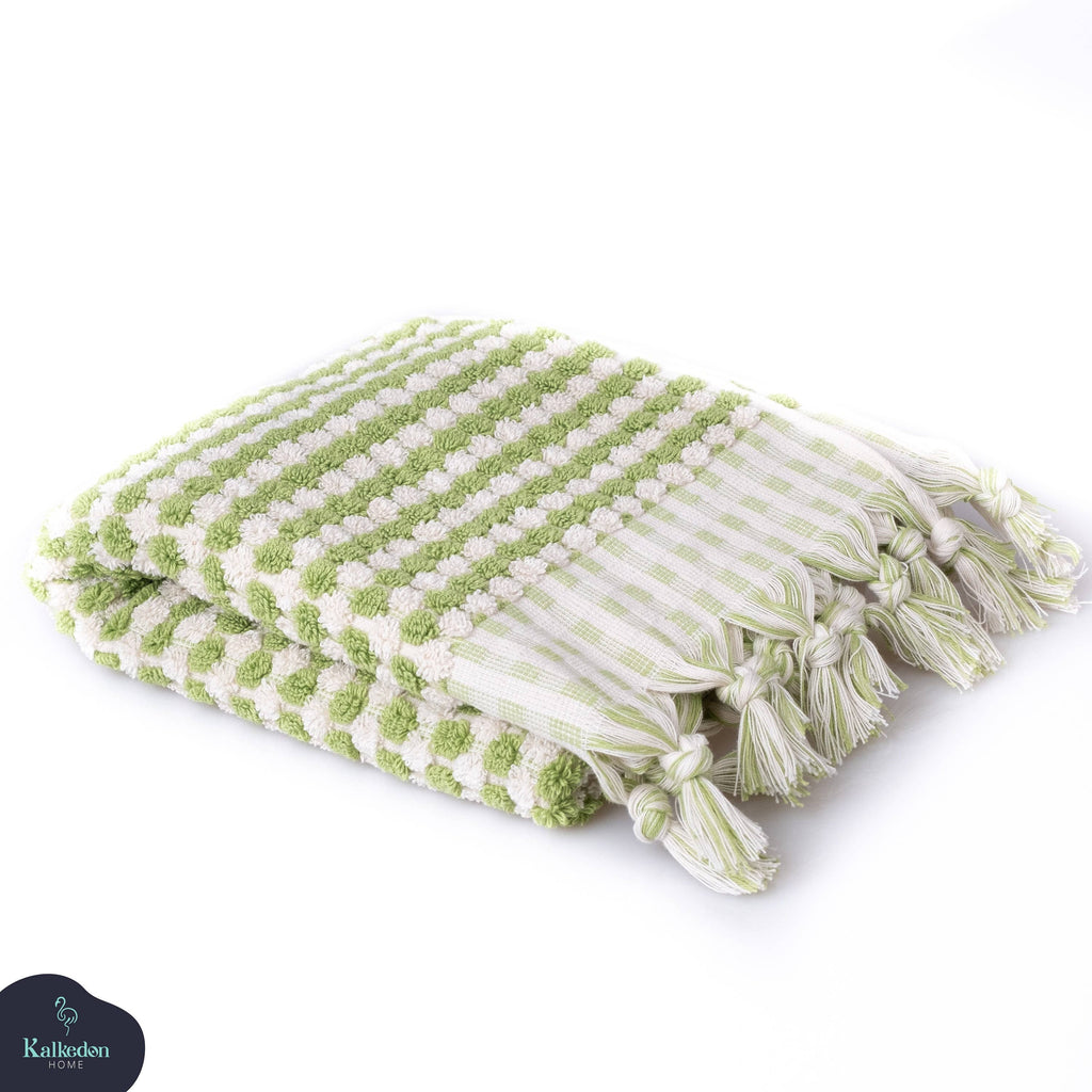 Terry Hand Towel |Turkish Cotton |Super Soft | Oversized: Green