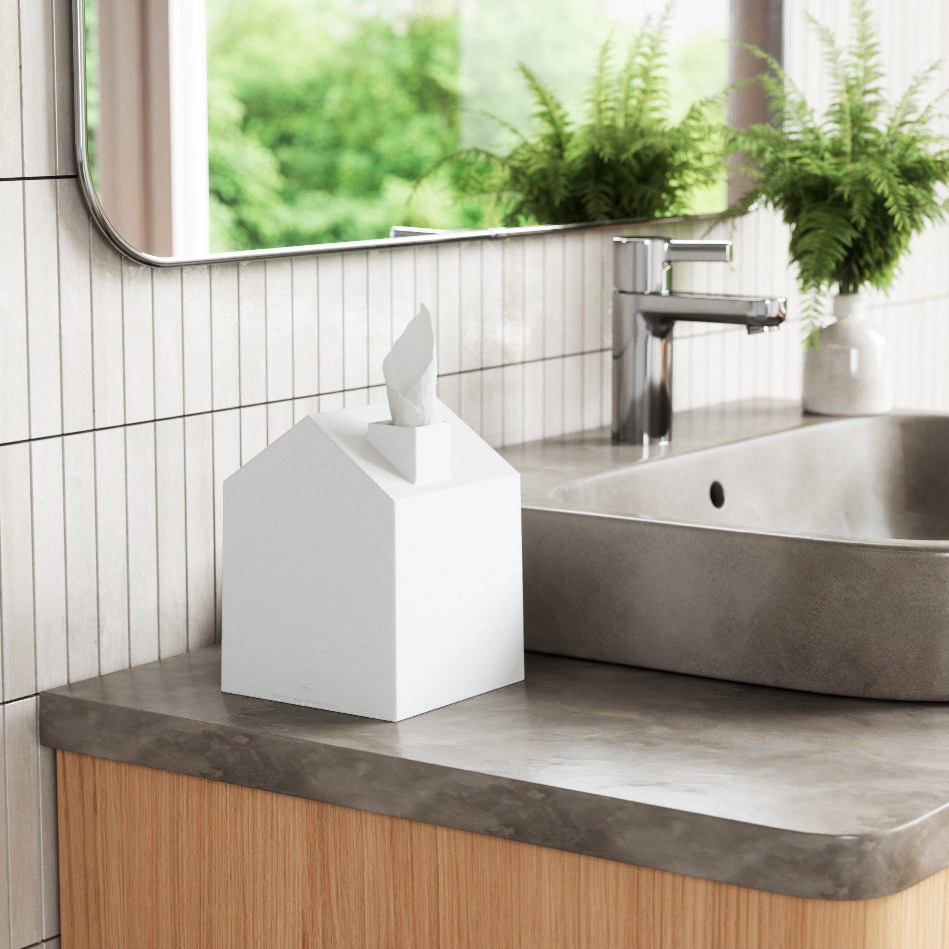 Casa Tissue Cover: Slate Blue