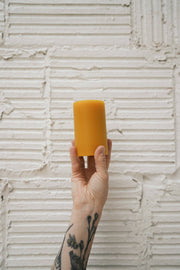 2.5" x 4.5" - Beeswax Pillar