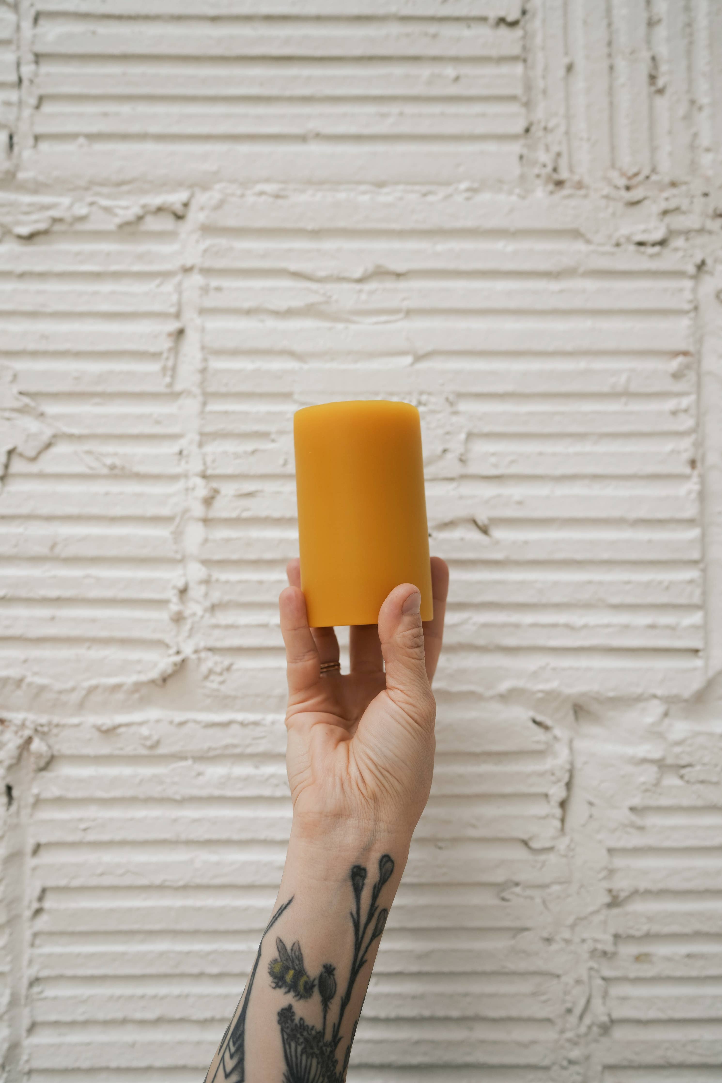 2.5" x 4.5" - Beeswax Pillar