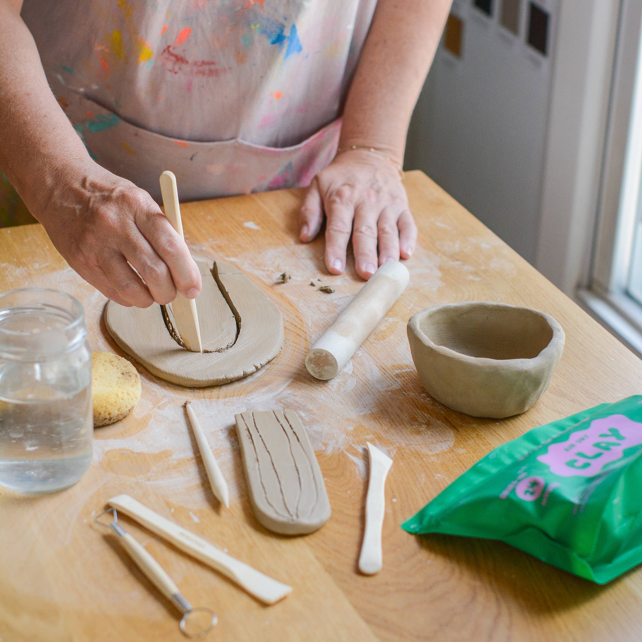 Air-Dry Clay + Tools