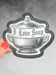 'I Love Soup' Sticker