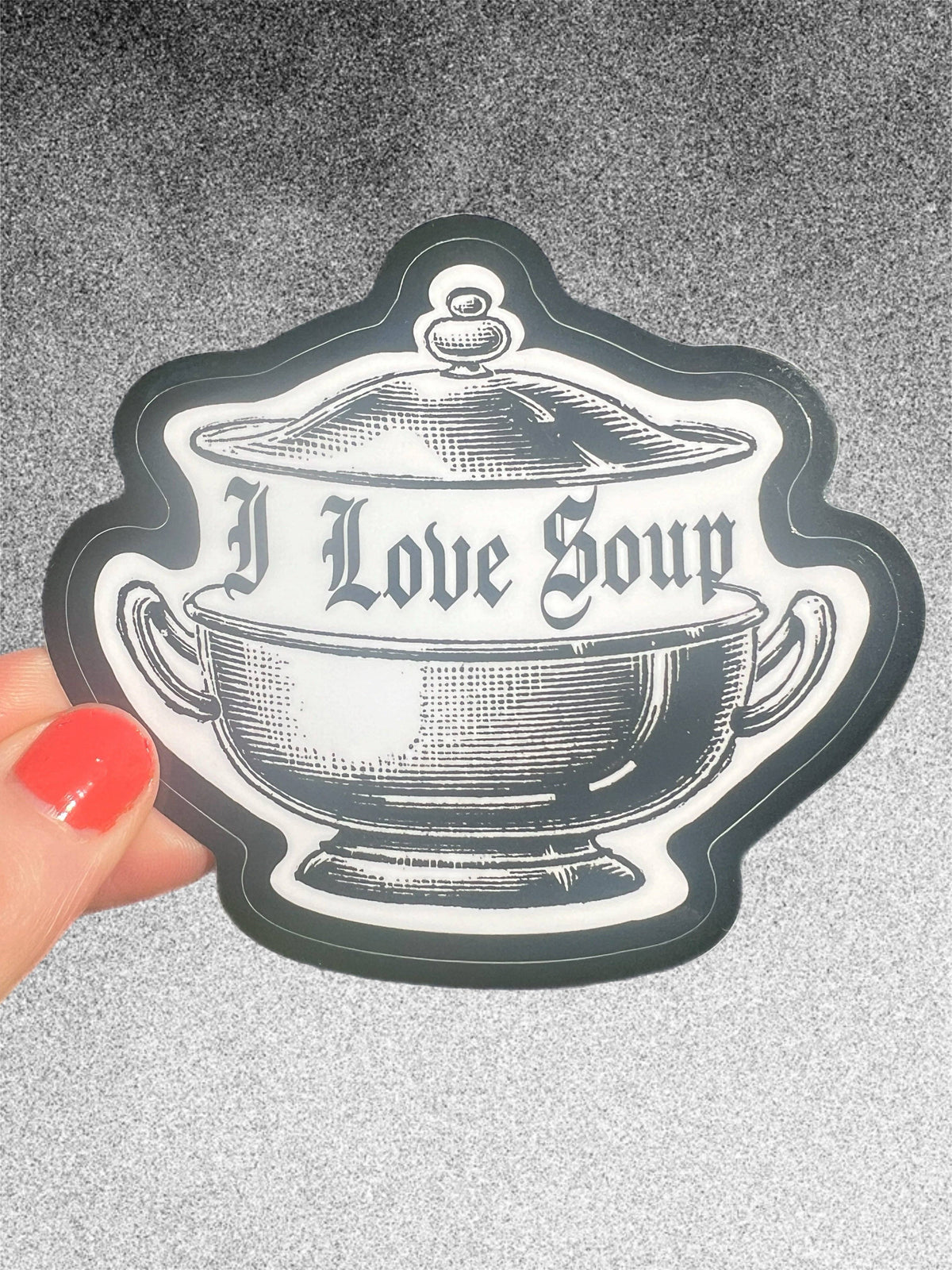 'I Love Soup' Sticker