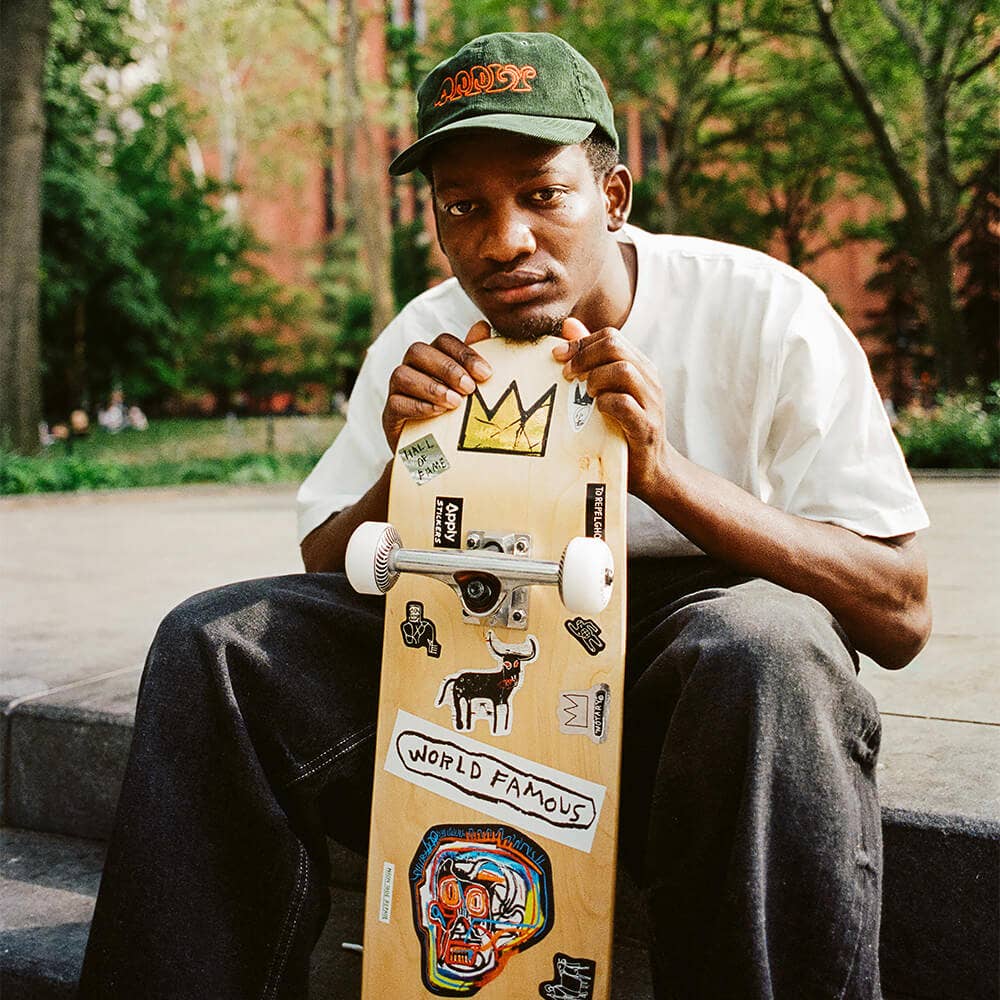 Gold Crown by Basquiat Sticker