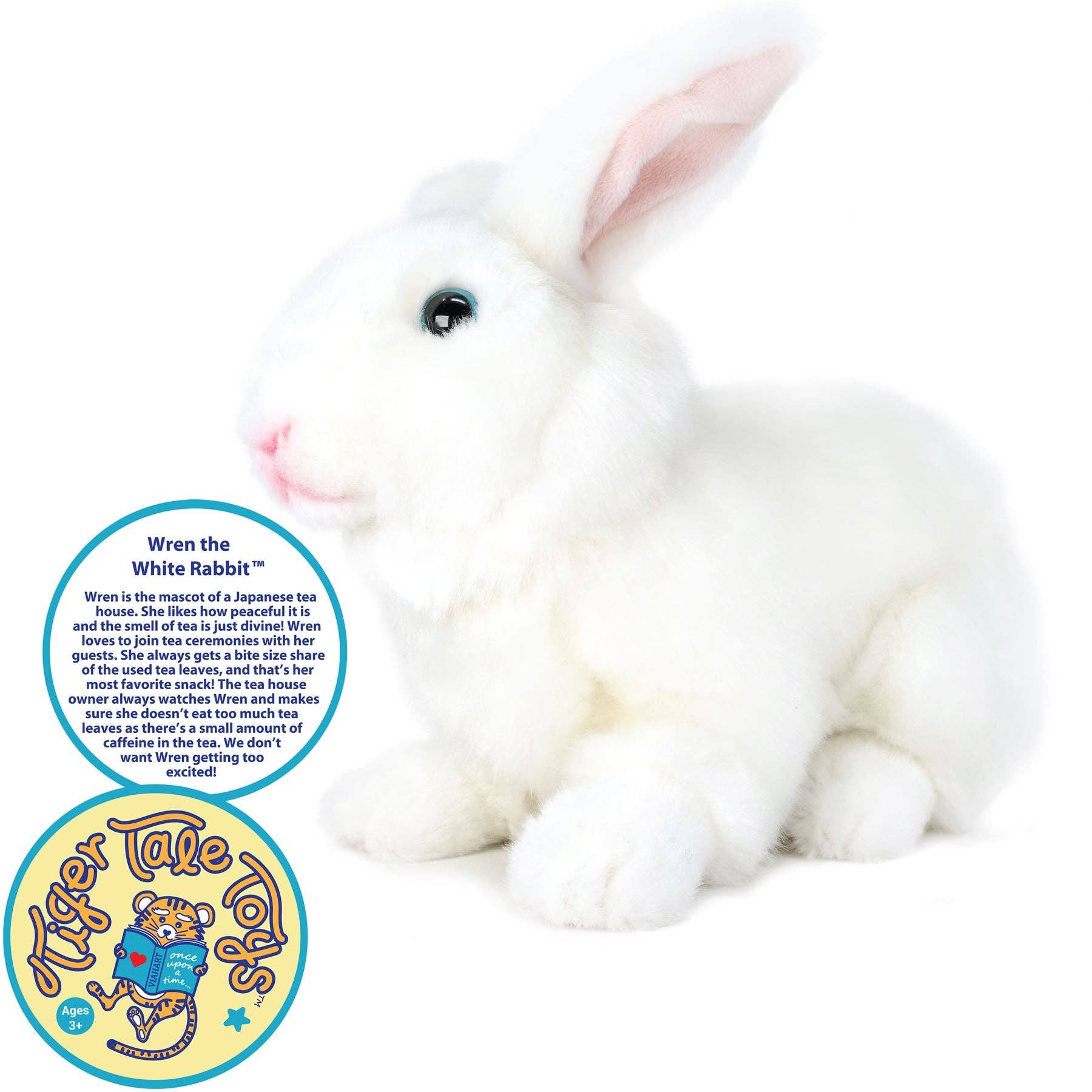 Wren the White Rabbit Stuffed Animal