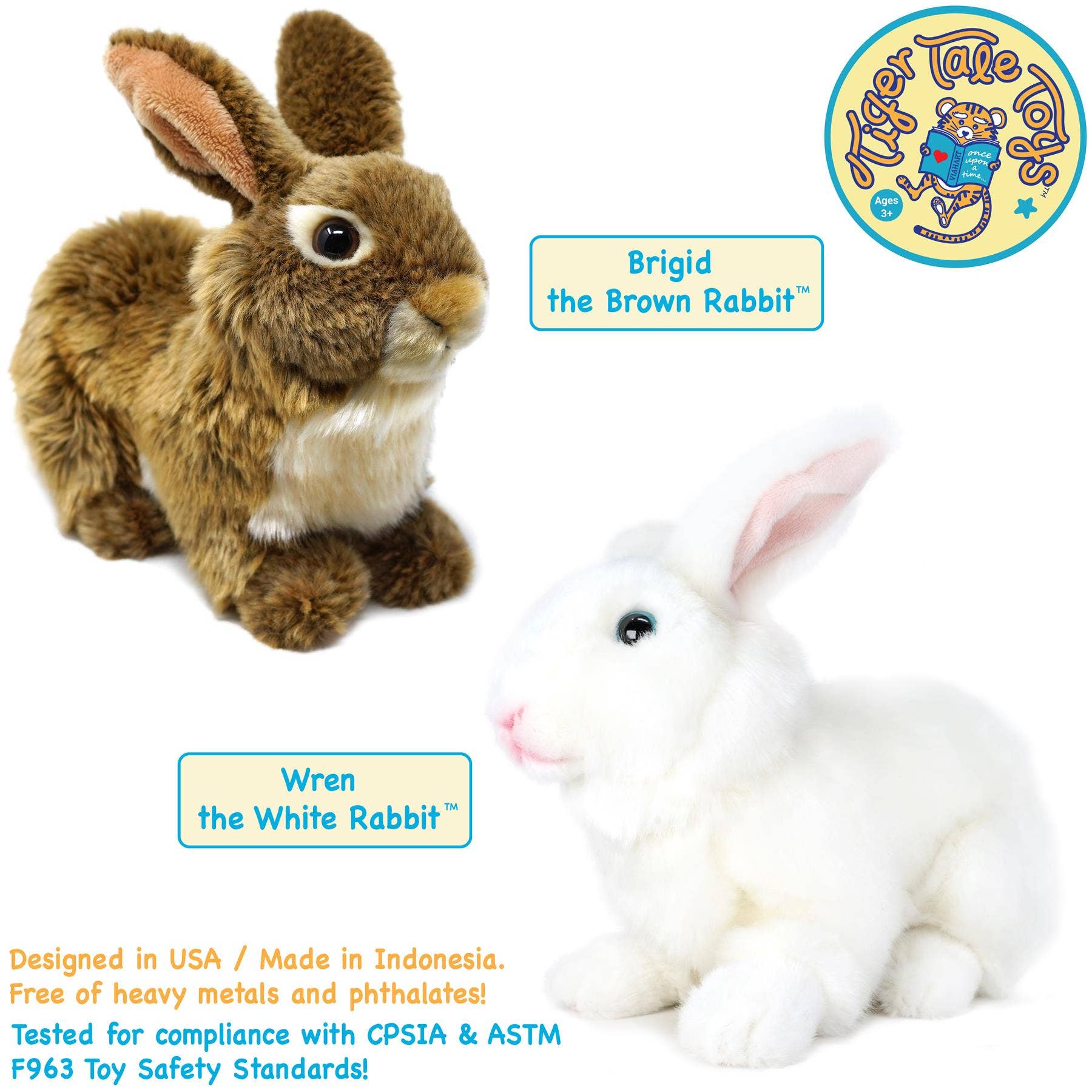 Wren the White Rabbit Stuffed Animal