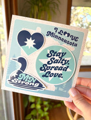 Minnesota Stickers | Waterproof Vinyl Decals (3 Pack)