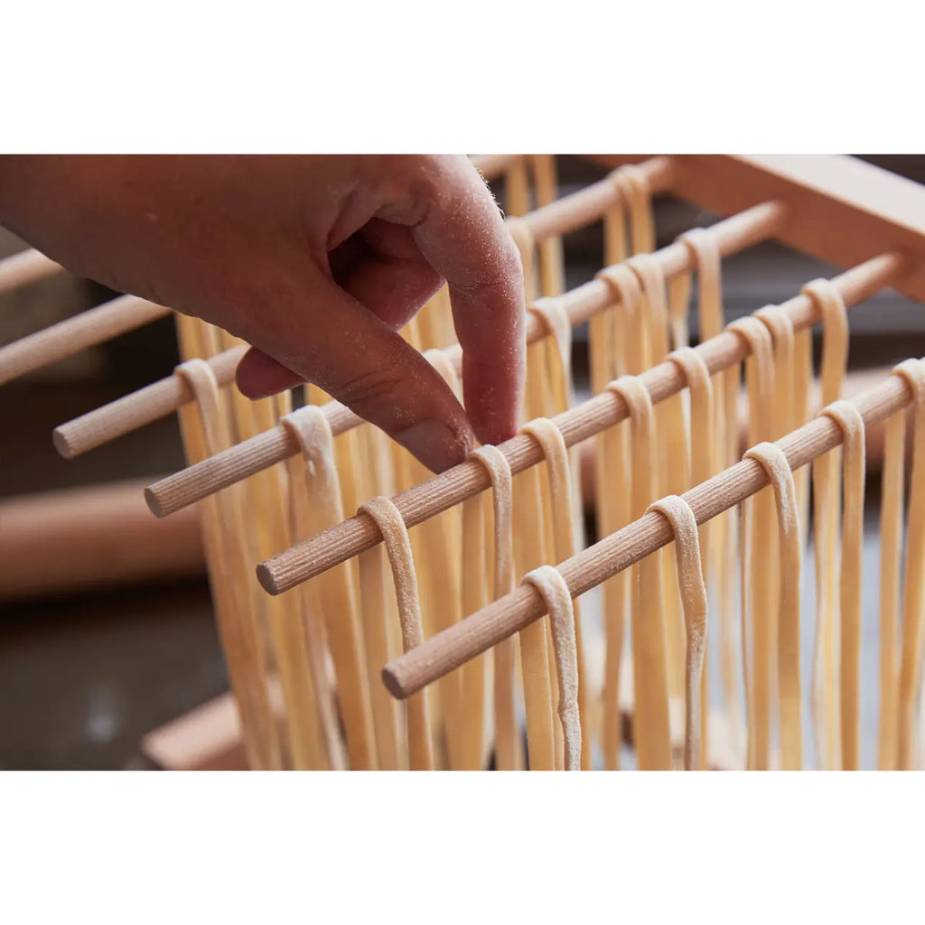 Italian Beechwood Collapsible Pasta Drying Rack – Golden Age Design