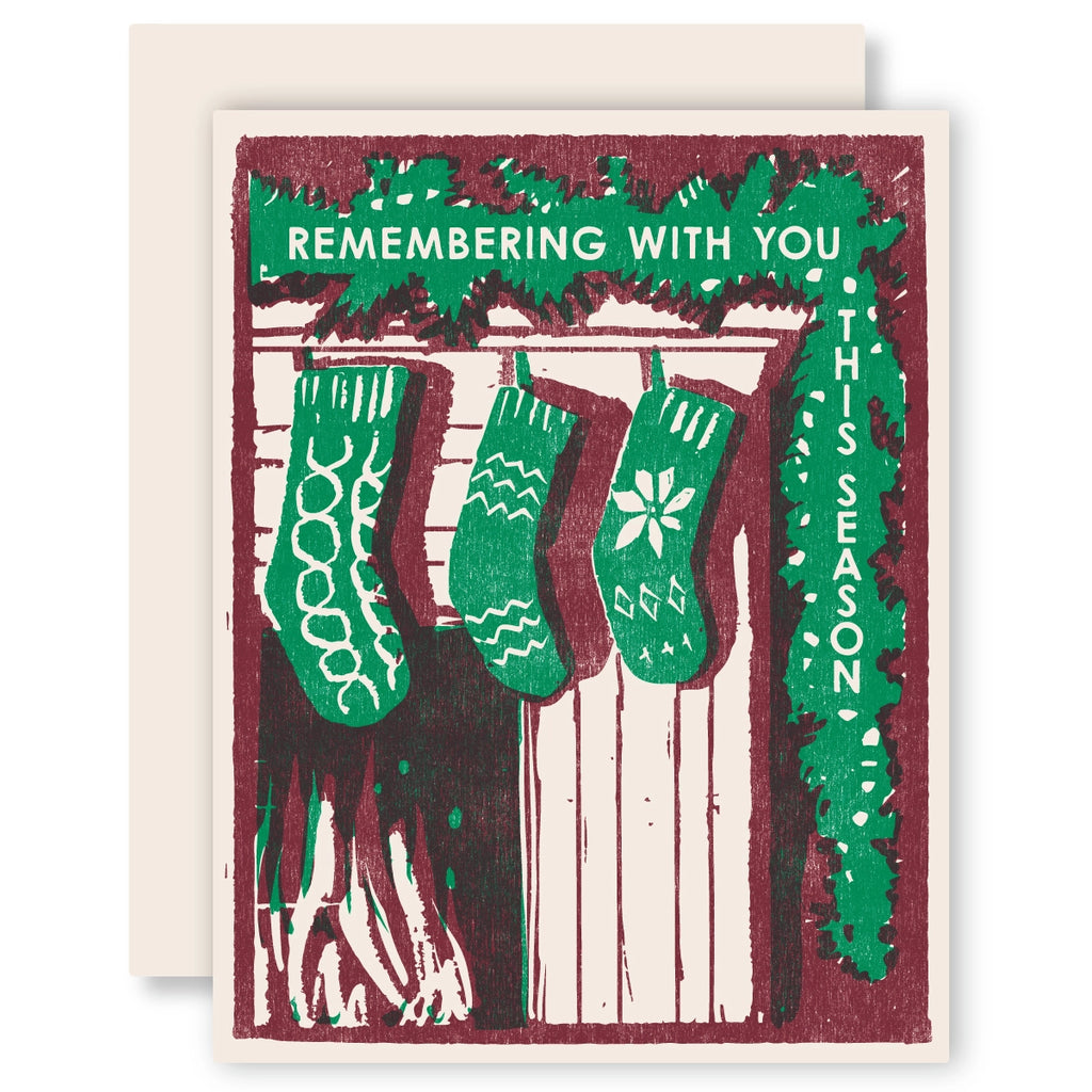 Remembering With You Letterpress Card