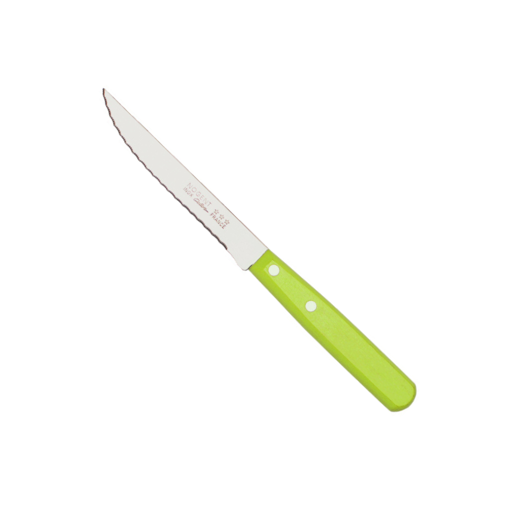 Nogent Color Steak Knife: Green