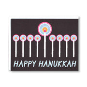 Happy Hanukkah Menorah Candles Greeting Card