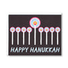 Happy Hannukah Menorah candles  note card