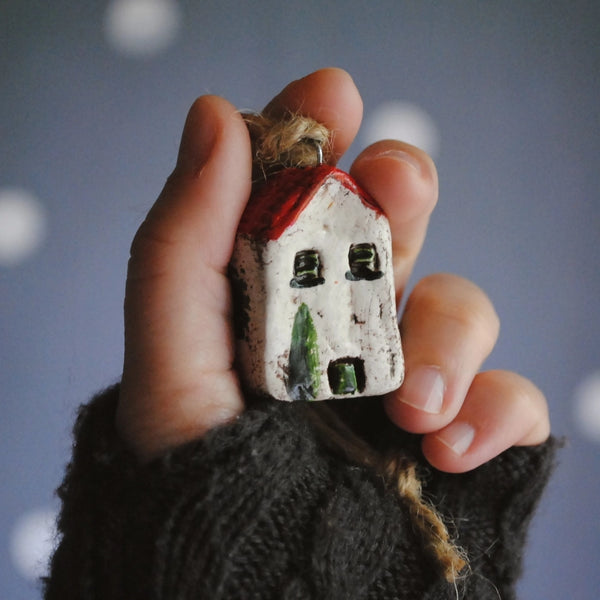 Mini Mediterranean House Collectible Ornament