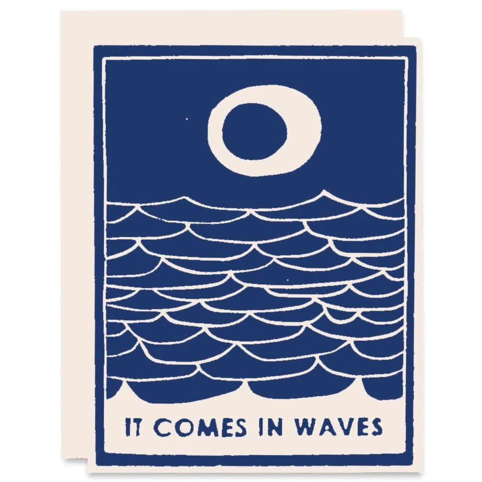 It Comes In Waves Sympathy Card