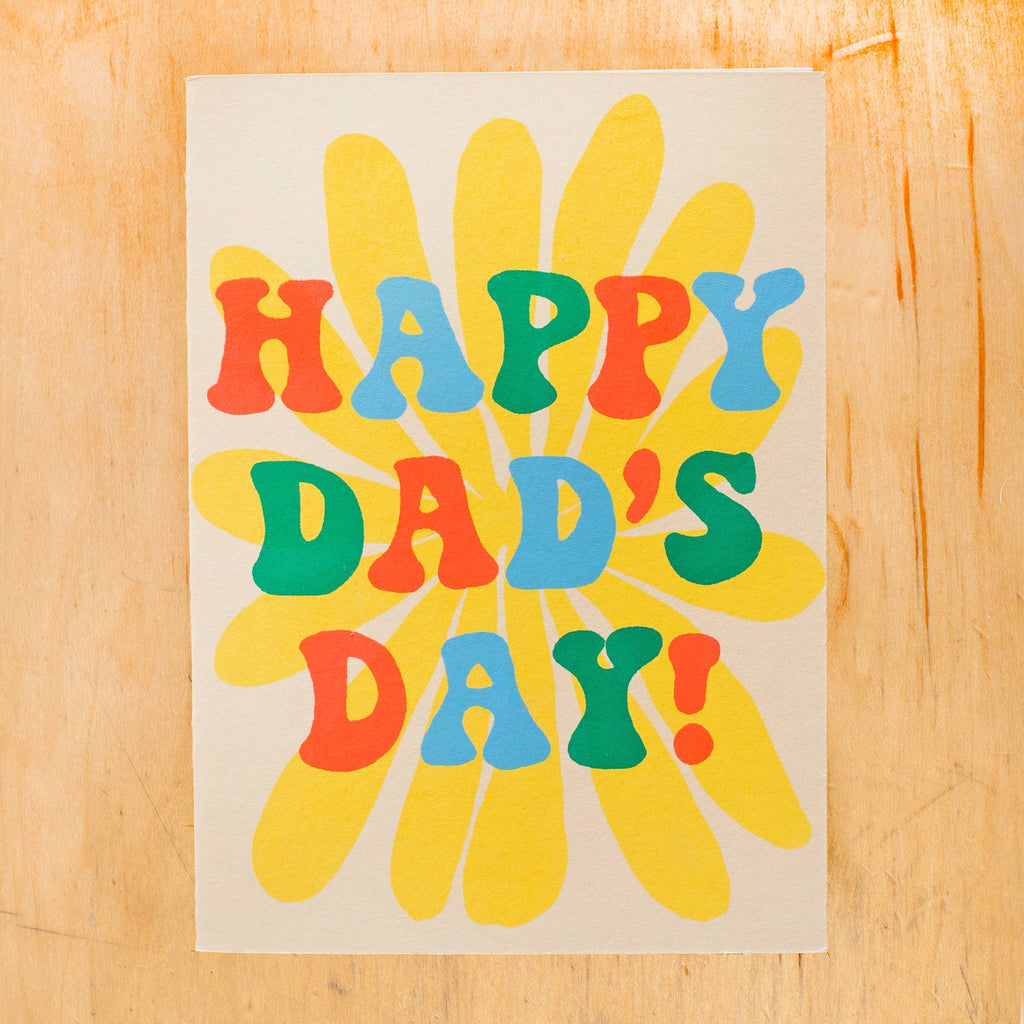 DAD'S DAY FLOWER GREETING CARD