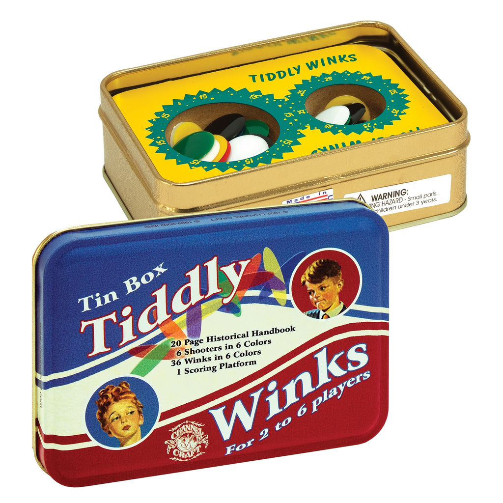 Tiddly Winks in a Classic Toy Tin