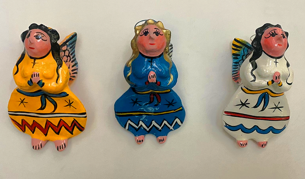 Mexican Ceramic Angel Ornament