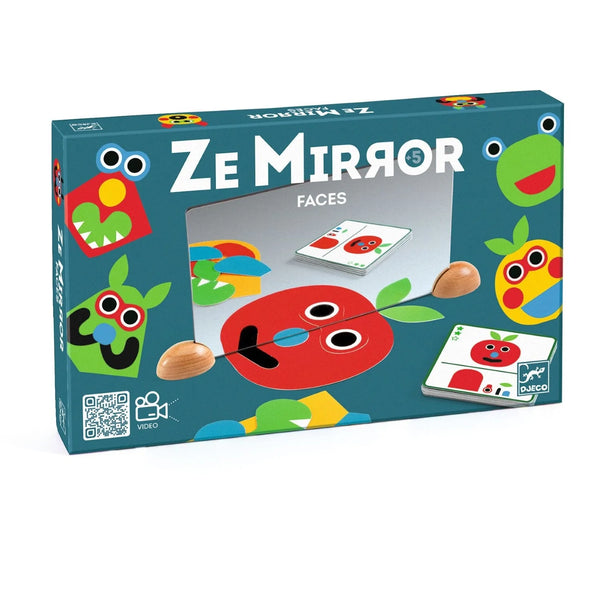 Djeco Ze Mirror Faces Wooden Complete the Reflection Activity