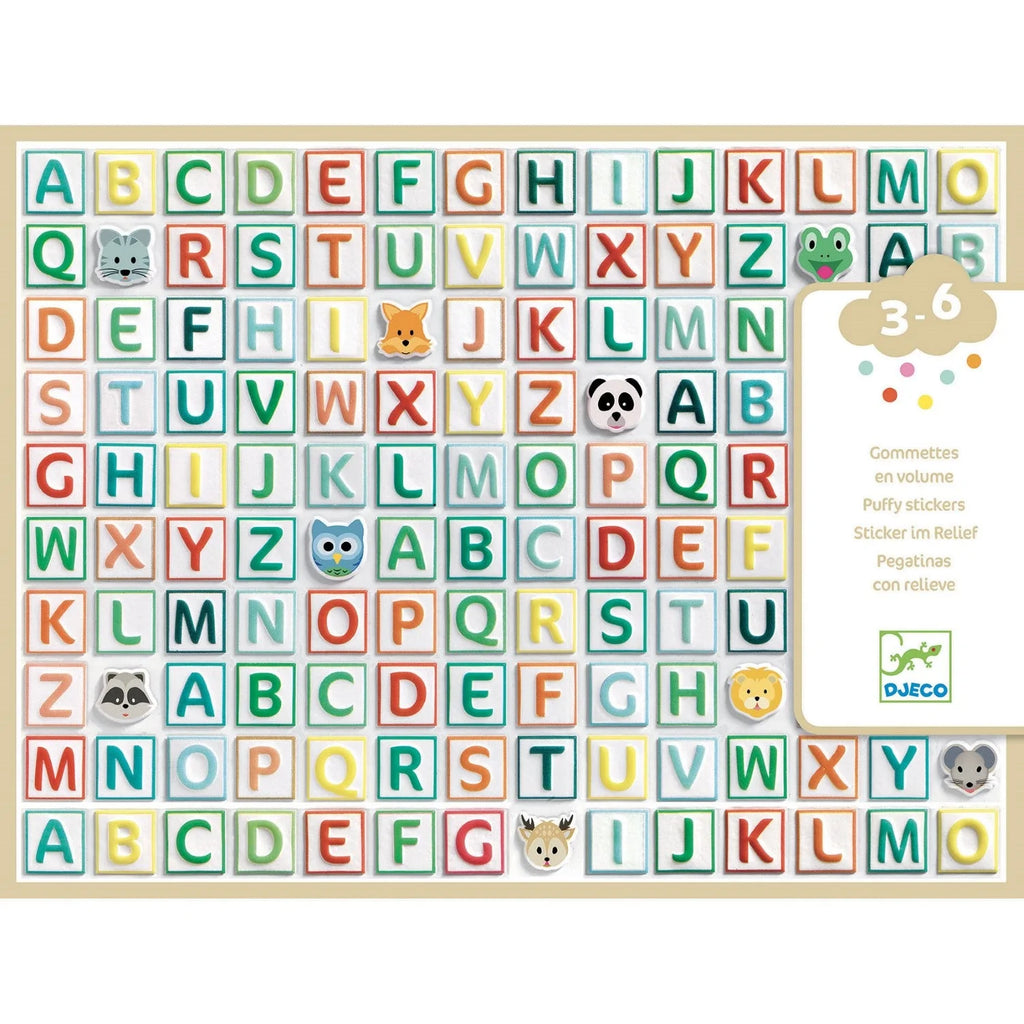 Djeco Puffy Stickers Alphabet
