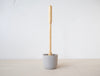 Toilet Brush w/ Concrete Basin