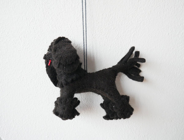 Black Poodle Ornament