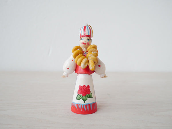 Russian Folk Bagel Vendor Ornament