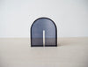 Arch Bookend - Smoked Glass