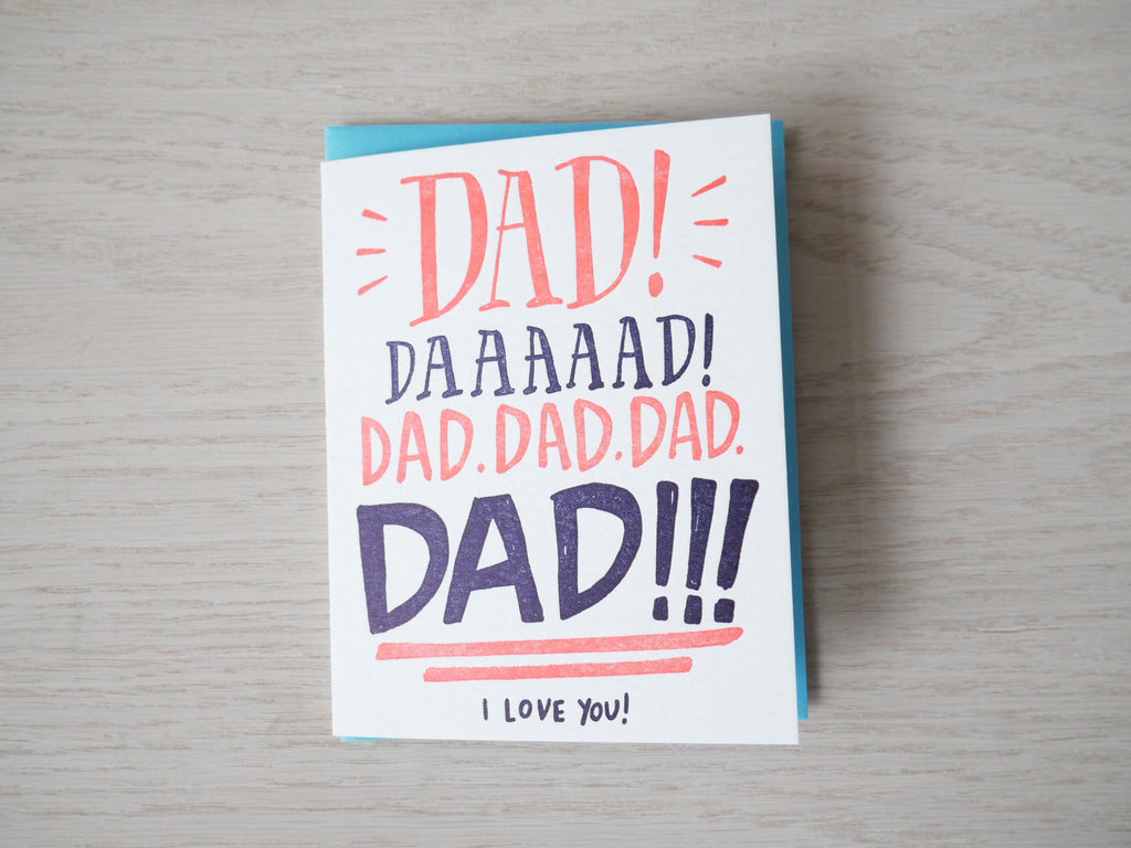 Dad Yelling - I Love You Card