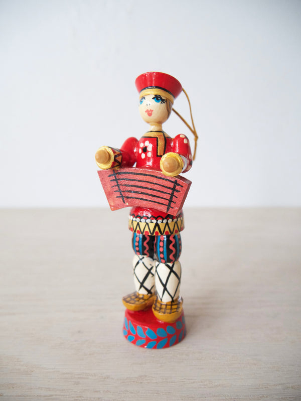 Russian Folk Gusli Musician Ornament