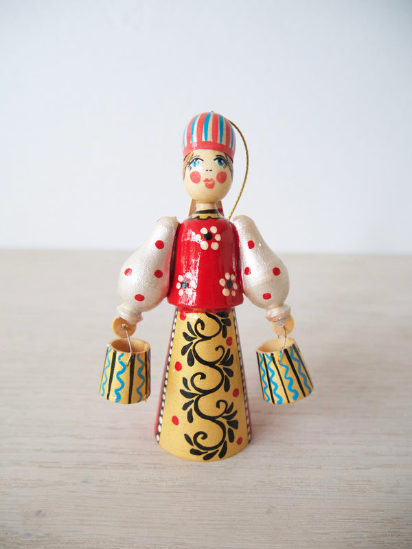 Russian Folk Water Carrier Ornament