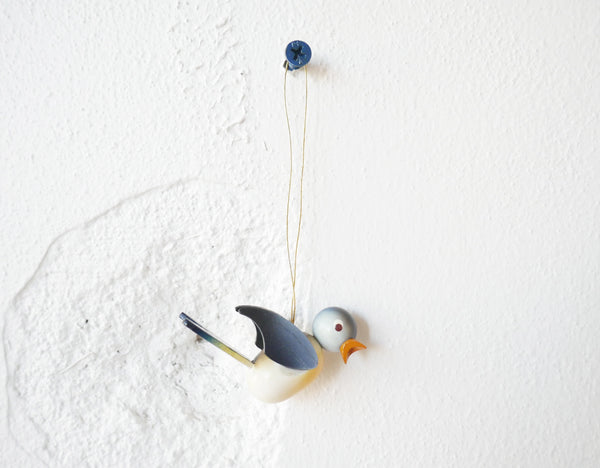 Wooden Blue Bird Ornament